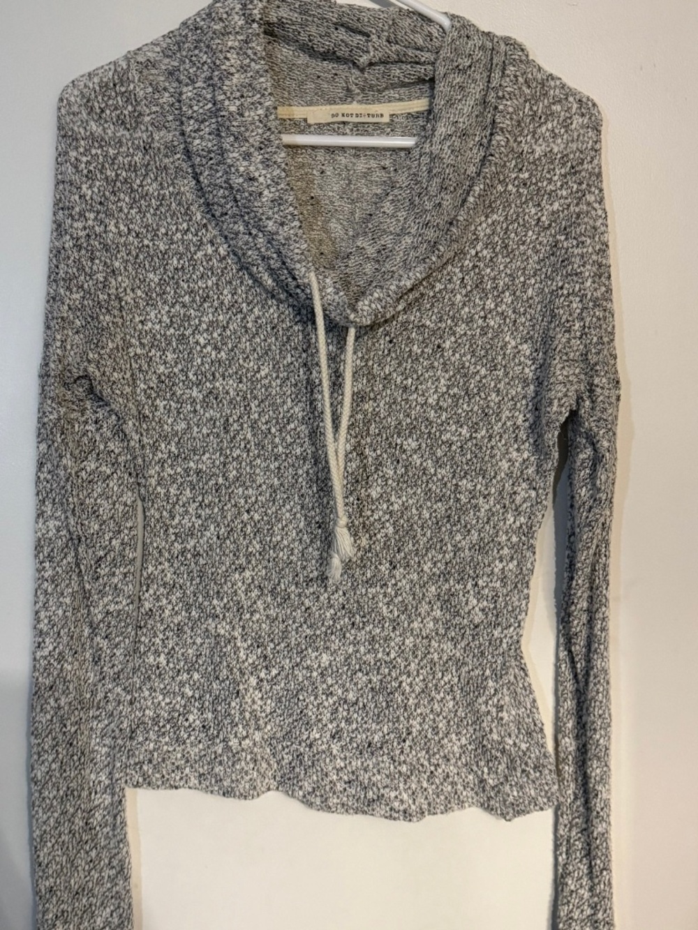 Heather Grey Cowl Neck Sweater